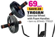 Trojan Exercise Wheel With Foam Handles-Each