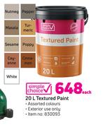Simple Choice Textured Paint-20L Each