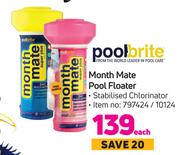 Poolbrite Month Mate Pool Floater-Each