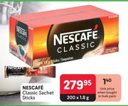 Nescafe Classic Sachet Sticks-200 x 1.8g