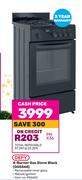Defy 4-Burner Gas Stove Black DGS568