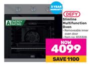 Defy Slimline Glass Eye-Level Oven DB0483E