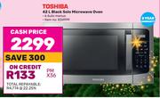 Toshiba 42Ltr Black Solo Microwave Oven