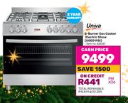 Univa 5-Burner Gas Cooker Electric Stove UGE019SI