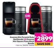 Essenza Mini Pyramid Ruby Red Bundle Or Essenza Mini Square Piano Black Bundle-Each