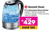 Bennett Read 1.7Ltr Classique Glass Kettle