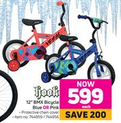 Hook 12" BMX Bicycle Blue Or Pink-Each