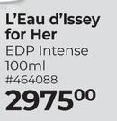 Issey Miyake L'Eau D'lssey For Her EDP Intense 464088-100ml