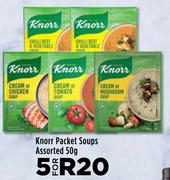 Knorr Packet Soups Assorted-For 5 x 50g