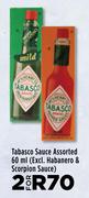 Tabasco Sauce Assorted-For 2 x 60ml