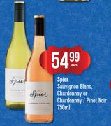 Spier Sauvignon Blanc, Chardonnay Or Chardonnay/Pinot Noir-750ml Each