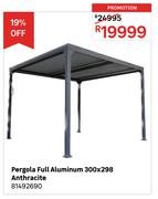 Pergola Full Aluminium Anthracite 300 x 298 81492690