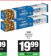 Spar Aluminium Light Foil 5m
