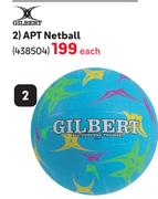 Gilbert APT Netball-Each