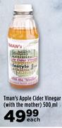 Tman's Apple Cider Vinegar With The Mother-500ml Each