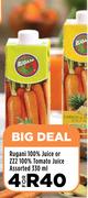 Rugani 100% Juice Or ZZ2 100% Tomato Juice Assorted-For 4 x 330ml