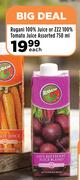 Rugani 100% Juice Or ZZ2 100% Tomato Juice Assorted-750ml Each