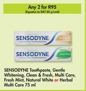 Sensodyne Toothpaste-For 2 x 75ml