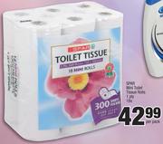 Spar Mini Toilet Tissue Rolls 1 Ply-18 s Per Pack
