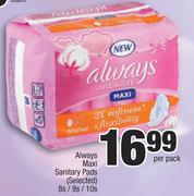 Always Maxi Sanitary Pads (Selected)-8s/9s/10s Per Pack