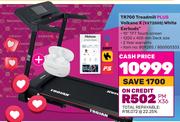 Trojan TR700 Treadmill Plus Volkano X VXT200S White Earbuds-For Both