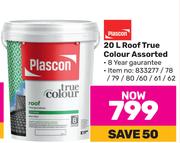 Plascon Roof True Colour Assorted-20ltr