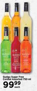 Gudgu Sugar Free Cordial Assorted-750ml Each