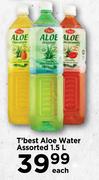 T'best Aloe Water Assorted-1.5Ltr Each
