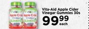 Vita-Aid Apple Cider Vinegar Gummies-30s Each