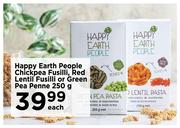 Happy Earth People Chickpea Fusilli, Red Lentil Fusilli Or Green Pea Penne-250g Each