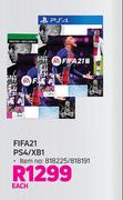 FIFA 21 Game For PS4/XB1-Each