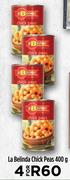 La Belinda Chick Peas-For 4 x 400g