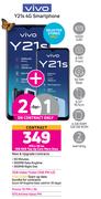 2 x Vivo Y21s 4G Smartphone-On 1GB Red Top Up Core More Data + On Promo 70