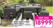 Better Home & Garden Wicker Patio Set-Per Set
