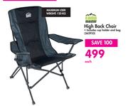 Campmaster High Back Chair