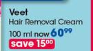 Veet Hair Removal Cream-100ml Each