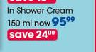 Veet In Shower Hair Removal Cream-150ml Each
