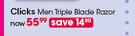 Clicks Men Triple Blade Razor