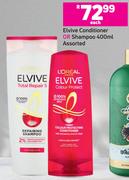 Elvive Conditioner Or Shampoo Assorted-400ml Each