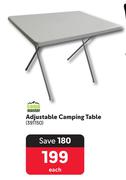 Camp Master Adjustable Camping Table 391150