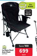 Camp Master Le Mans Hard Arm Chair 377147- For 2