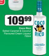 Coco Rico Salted Caramel & Coconut Flavoured Cream Liqueur-750ml
