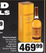 Glenmorangie The Original 10 Year Old Highland Single Malt Scotch Whisky-750ml
