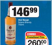 Olof Bergh Solera Brandy-750ml