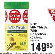 NRF Milk Thistle With Dandelion 60 Tablets