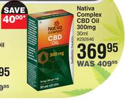 Nativa Complex CBD Oil 300mg-30ml