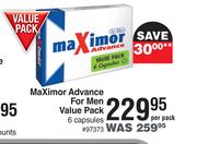Maximor Advance For Men Value Pack 6 Capsules-Per Pack