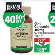 Dis-Chem Gold Curcumin 400mg 60 Vegecapsules