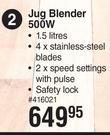 Stellar 500W Jug Blender