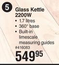 Stellar 2200W 1.7Ltr Glass Kettle